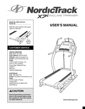 Nordictrack X7i Incline Trainer Manuals | ManualsLib