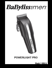 babyliss for men powerlight pro hair clipper set 7498cu443