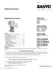 User Guide For Sanyo Vpc Camcorder And Central Manuals