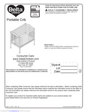 Delta Childrens Products Portable Crib Manuals