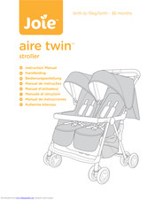 joie aire twin width