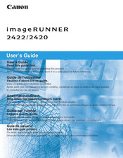 Canon Imagerunner 2420 Manuals Manualslib