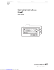 Endress Hauser Ria45 Manuals
