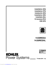 Kohler 14RESA Manuals | ManualsLib