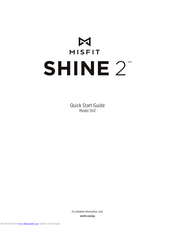 Misfit Shine 2 Manuals | ManualsLib