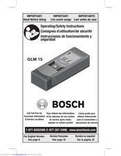 Bosch GLM 15 Manuals | ManualsLib