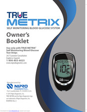 Nipro diagnostics TRUE METRIX Manuals | ManualsLib