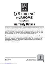 Janome stirling Manuals | ManualsLib