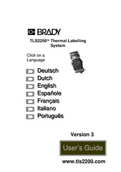 Brady TLS2200 Manuals | ManualsLib