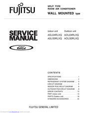 Fujitsu Inverter Halcyon ASU24RLXQ Manuals | ManualsLib