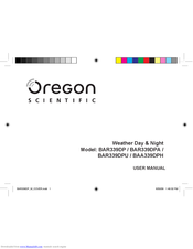 Oregon scientific BAR339DPA Manuals | ManualsLib