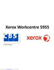 Xerox WorkCentre 5955 Manuals | ManualsLib