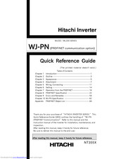 Hitachi Wj200 Series Quick Reference Manual Pdf Download