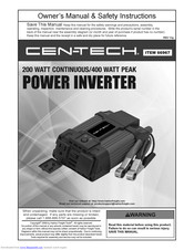 Cen-tech 4000 watt peak Manuals | ManualsLib
