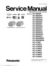 PANASONIC HC-W850P SERVICE MANUAL Pdf Download | ManualsLib