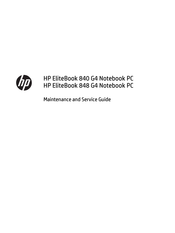 Hp ELITEBOOK 840 G4 Manuals | ManualsLib