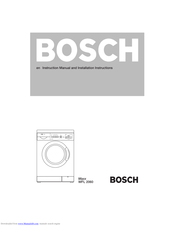 Bosch Maxx Wfl 2060 Instruction Manual And Installation