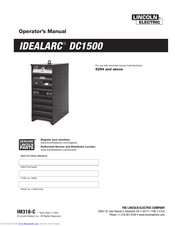 Lincoln electric Idealarc DC-1500 Manuals | ManualsLib