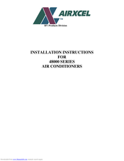 Airxcel 48000 Series Manuals | ManualsLib