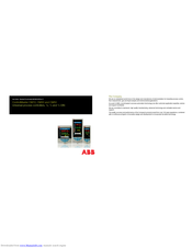 Abb ControlMaster CM30 Manuals