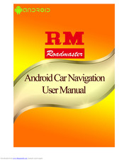 Roadmaster Android Car Navigation Manuals Manualslib