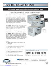 Quest Engineering 105 Dual Installation Operation And