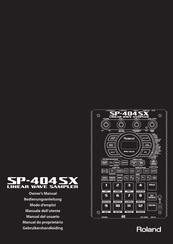 Roland SP-404SX Manuals | ManualsLib