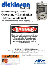 Dickinson Newport P9000 Manuals
