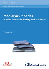 Audiocodes Media Pack MP-11x Manuals | ManualsLib