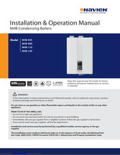 Navien NHB-110 Manuals | ManualsLib