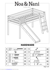 Noa Nani Cabin Bed With Slide Manuals