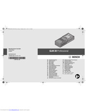 Bosch GLM 30 Professional Manuals | ManualsLib