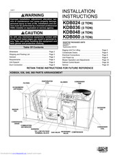 Lennox KDB024 Manuals | ManualsLib
