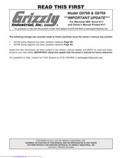 Grizzly G0768 Manuals | ManualsLib