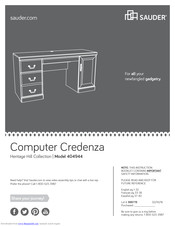 Sauder Computer Credenza 404944 Manuals