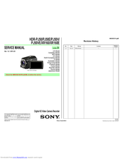 Sony Handycam HDR-XR160 Manuals