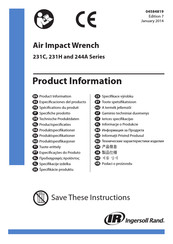 Ingersoll-rand 231C series Manuals | ManualsLib
