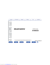 Marantz AV8802A Manuals