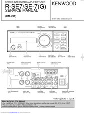 Kenwood R-SE7 Manuals | ManualsLib