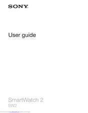 Sony Smartwatch 2 User Manual Pdf Download Manualslib