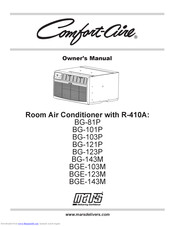 Comfort Aire Bg 123p Manuals