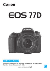 Canon Eos 77d Manuals