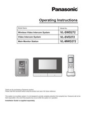 Panasonic Vl Mwd272 Manuals