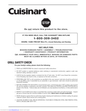 Cuisinart Gourmet 600b Safety Care Manual Pdf Download Manualslib