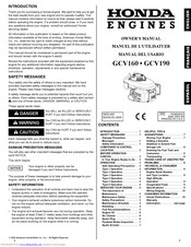 Honda GSV190 Manuals | ManualsLib