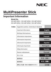 Nec DS1-MP10RX1 Manuals | ManualsLib