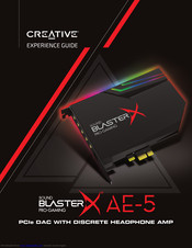 Creative Sound Blaster Ae 5 Manuals Manualslib