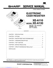 Sharp XE-A110 Manuals | ManualsLib