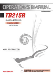Takeuchi TB215R Manuals | ManualsLib