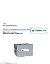 Venmar HRV1200i Manuals